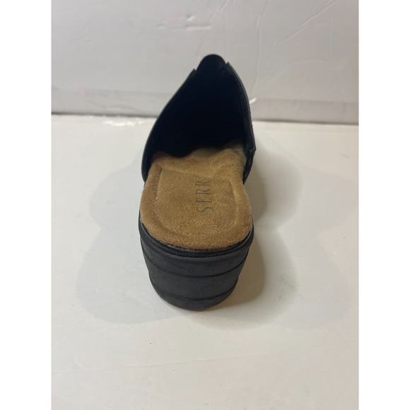 serra Slip-On Black 2"wedge heel Memory Foam Shoes Size 9 - Picture 15 of 16